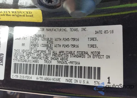 2018 Toyota Tacoma Sr z USA, uszkodzony, nr VIN 5TFAX5GN0JX114801